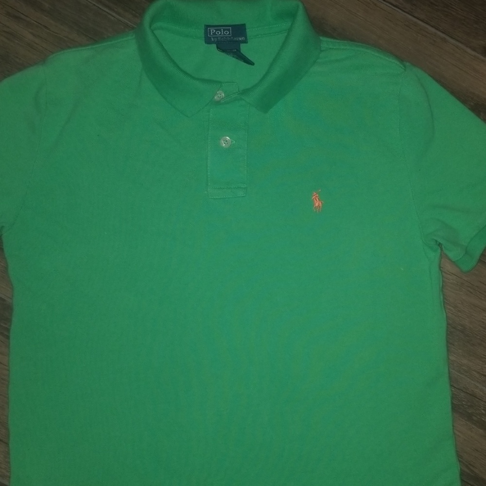Boys Large Polo by Raulph Lauren green
